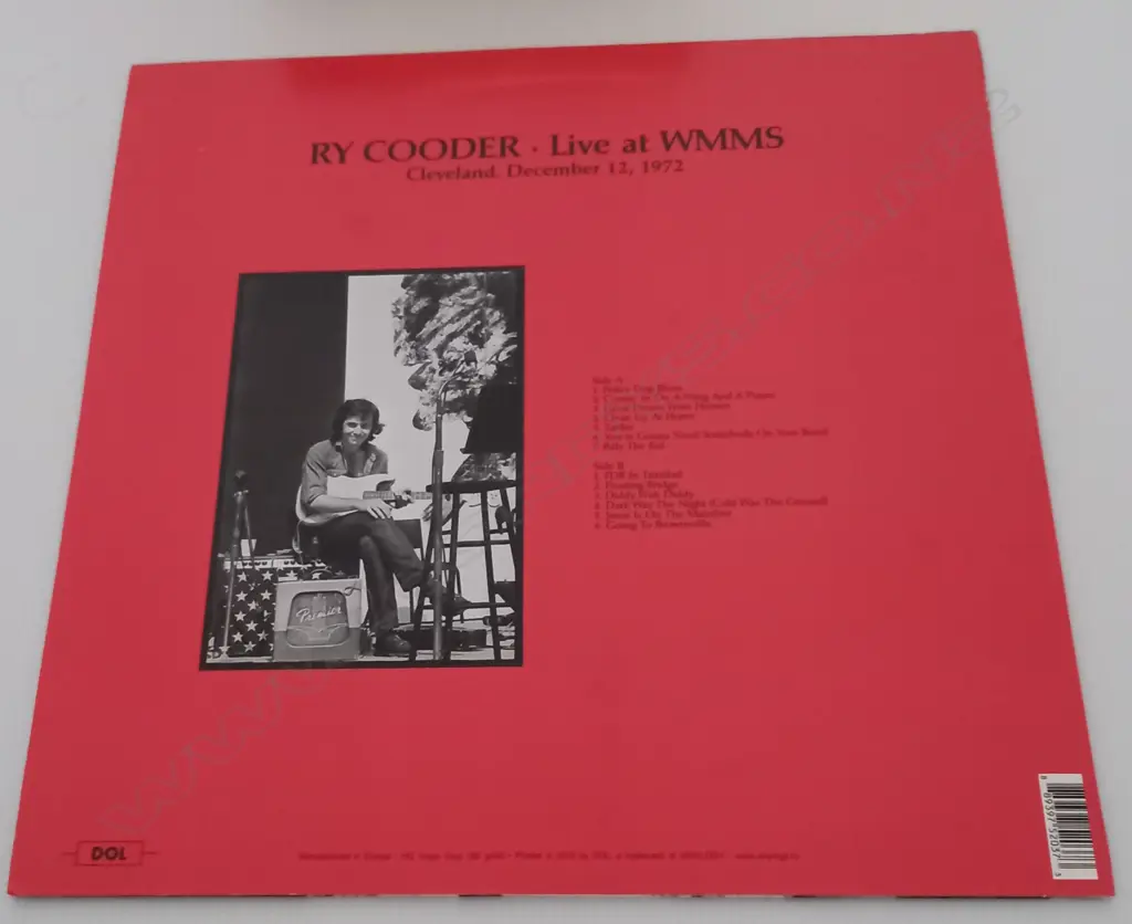 Ry Cooder, Live At WMMS - 1972 Cleveland Image 1++